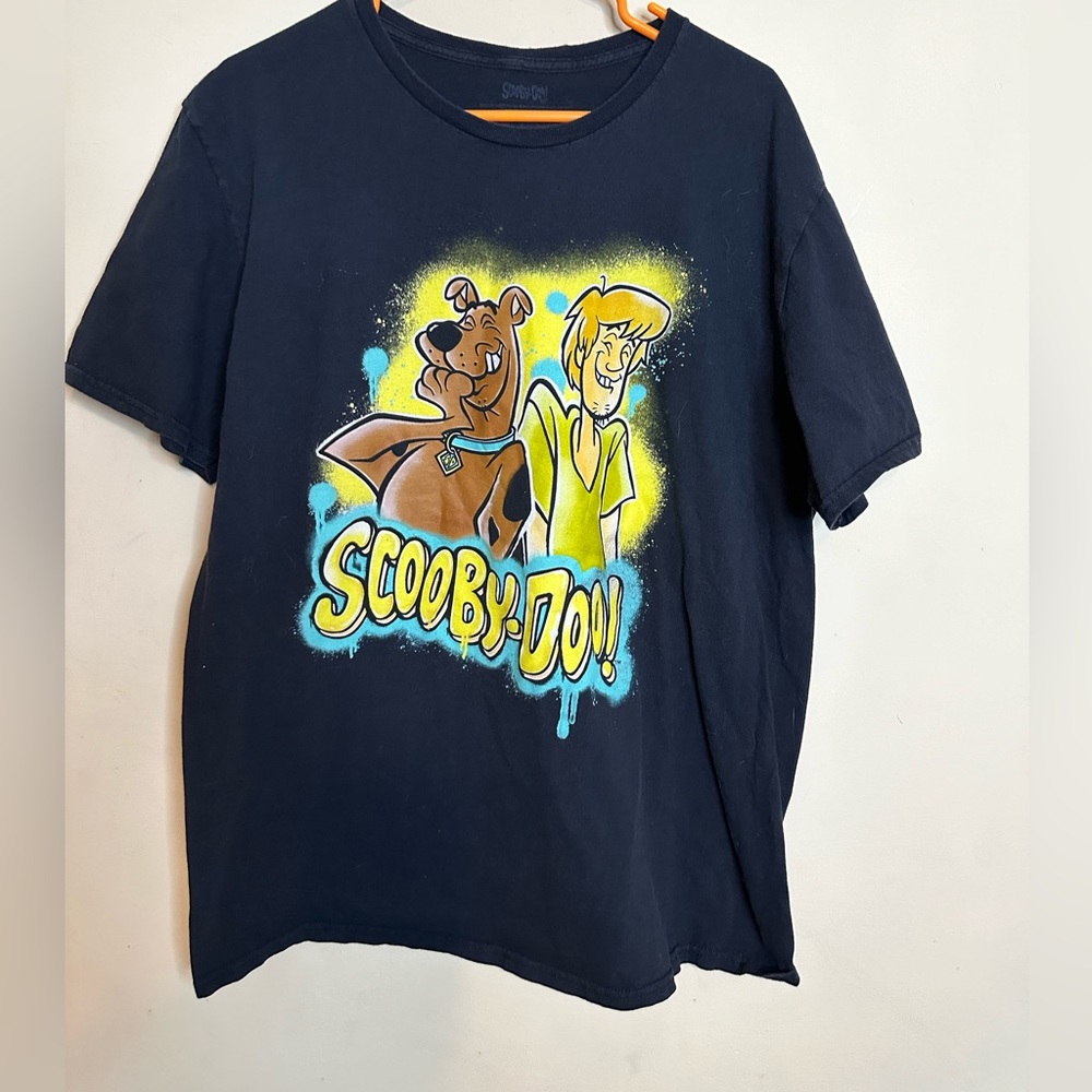 Scooby Doo Mens T Graphic Short Sleeve T Shirt Black SZ XL
